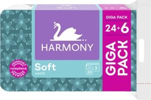 Harmony Soft toaletní papír giga pack 24+6 rolí
