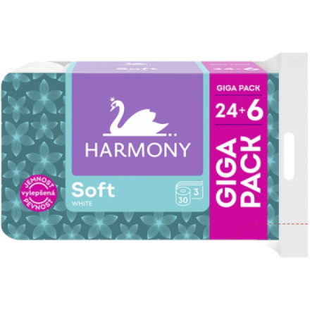 Harmony Soft toaletní papír giga pack 24+6 rolí