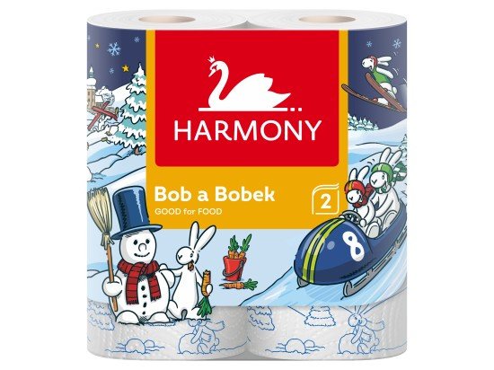 Harmony Good for Food Bob a Bobek kuchyňské utěrky, 2vrsrtvé, 2 ks