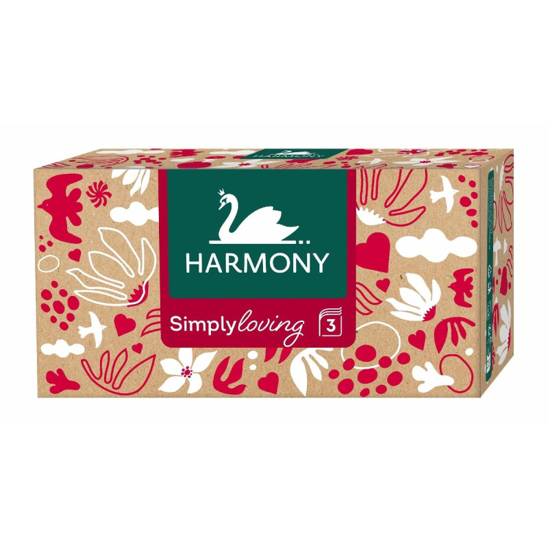 Harmony Simply Loving kosmetické ubrousky 3vrstvé