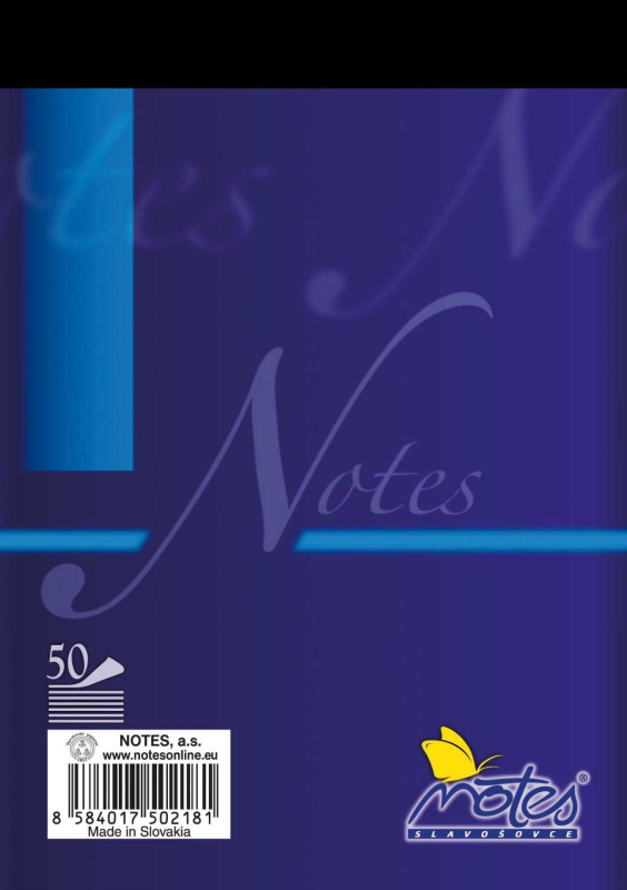 Blok A6 čistý 50l 16050 NOTES Bohemia s.r.o.