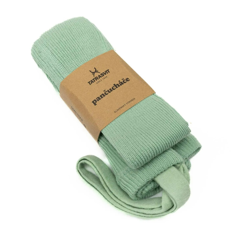 Dětské punčocháče s kšandami DUCIKA 100% bavlna velikost 70 zelená