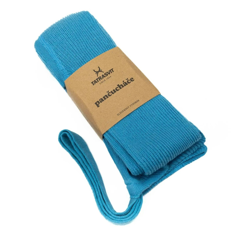 Dětské punčocháče s kšandami DUCIKA 100% bavlna velikost 70 modrá