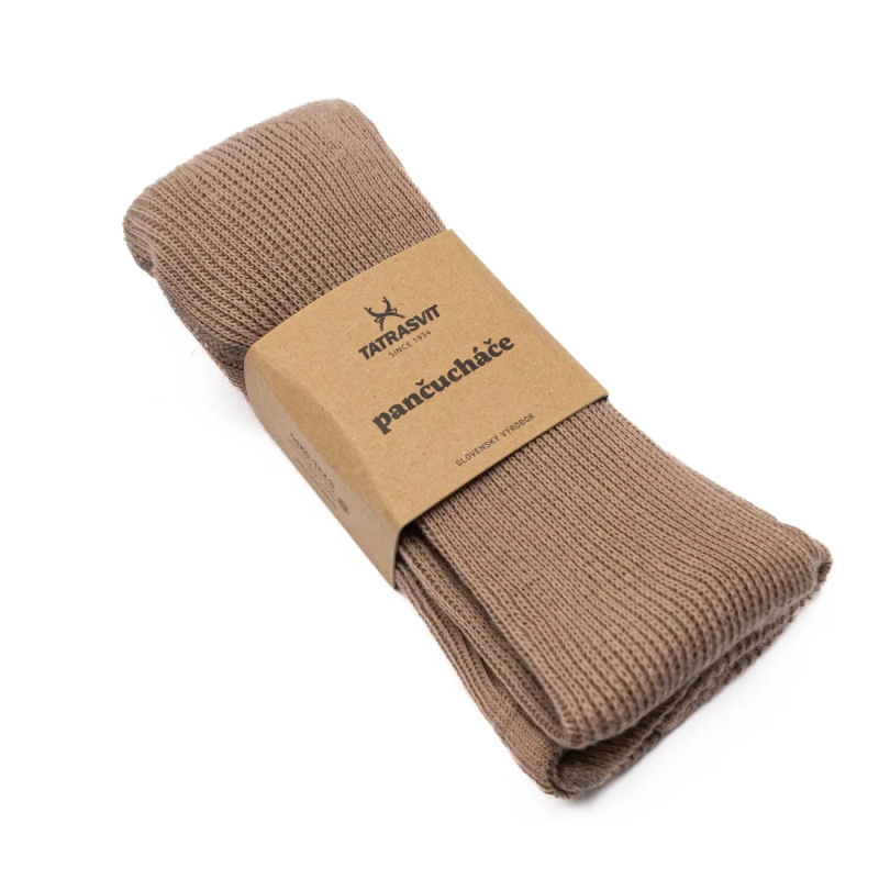 Dětské punčocháče LENKA 100% bavlna velikost 110 hnědo šedá