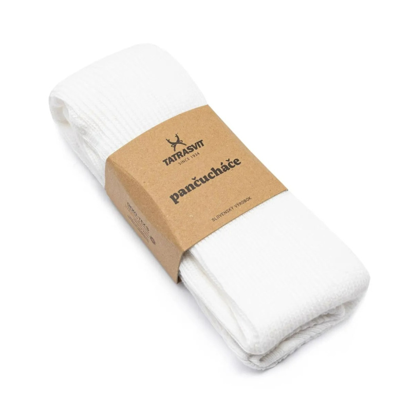 Dětské punčocháče LENKA 100% bavlna velikost 140 bílá