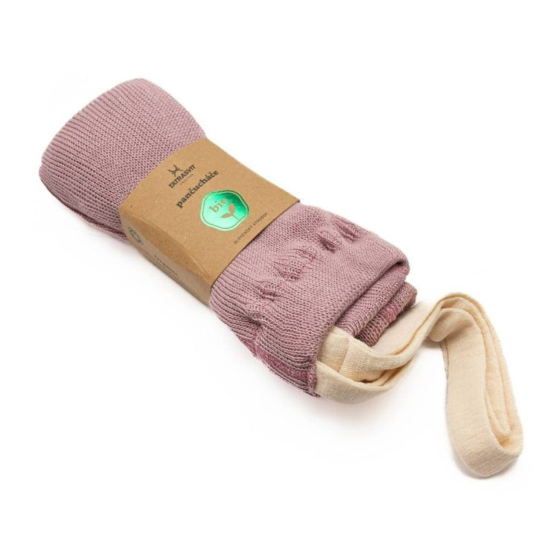 Dětské punčocháče DUFICA ze 100% bio bavlny velikost 62-68 – starorůžová