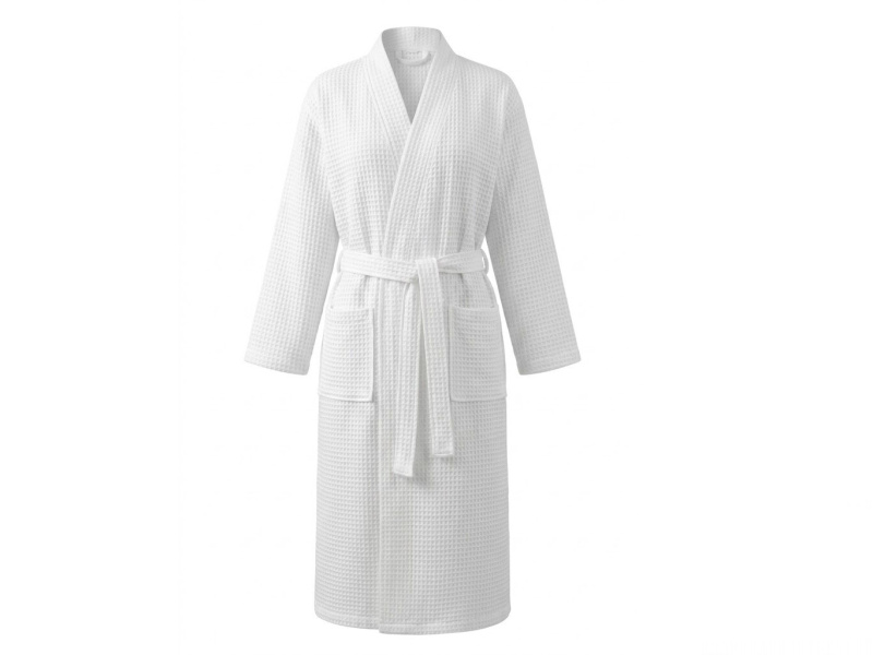 Vaflový župan kimono Praktik bílá velikost XL