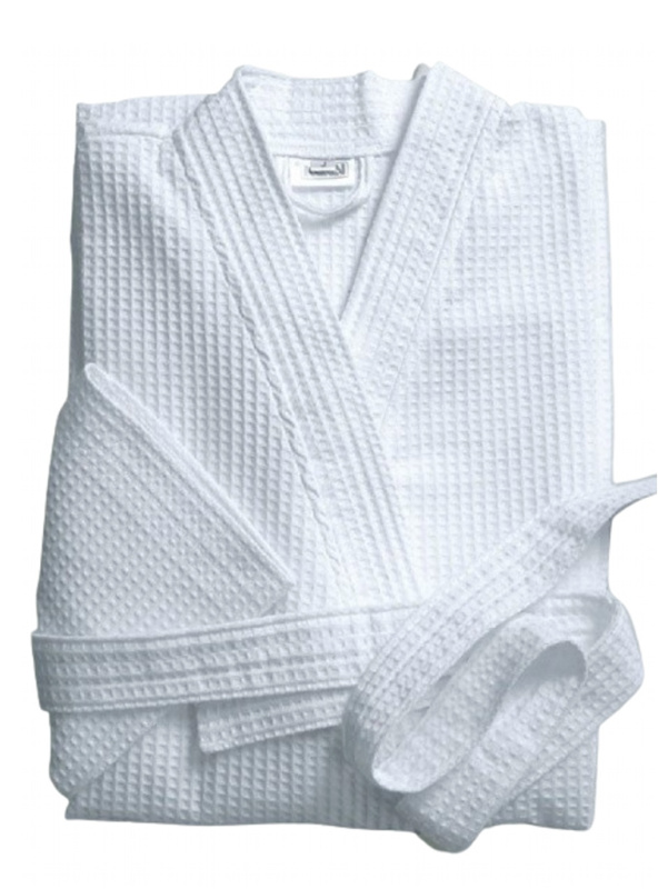 Vaflový župan Praktik bílý Varianta: Vaflový župan Praktik bílá velikost XXXL