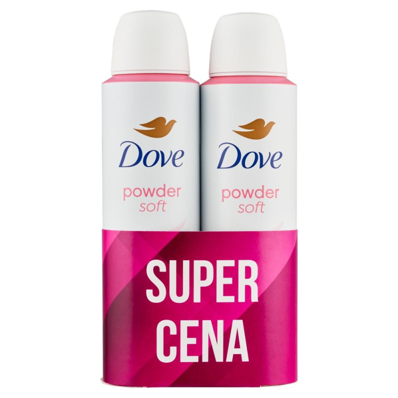 Dove Powder Soft výhodné balení 2x150 ml