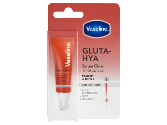 Vaseline Gluta-Hya Lip Serum hydratační balzám na rty SPF 15 odstín Cherry Crush 10 ml