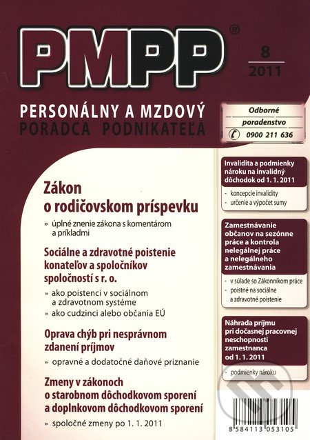 PMPP 8/2011 (Personálny a mzdový poradca podnikateľa)