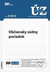 Úplné znenia zákonov 8/2016 (Občiansky súdny poriadok)