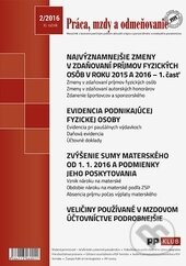 Práca, mzdy a odmeňovanie 2/2016