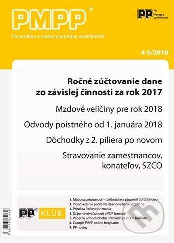 PMPP 4,5/2018 (Ročné zúčtovanie dane zo závislej činnosti za rok 2017)