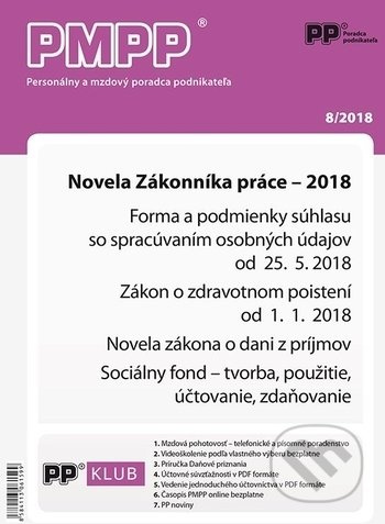 PMPP 8/2018 (Novela zákonníka práce)