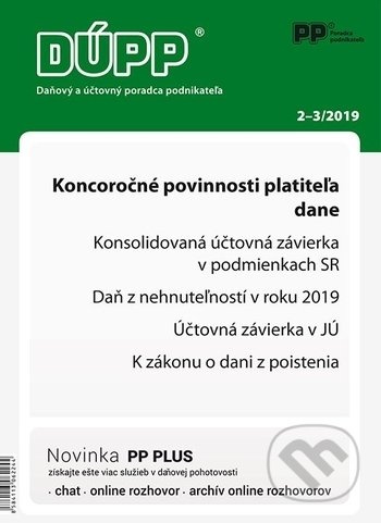 Daňový a účtovný poradca podnikateľa 2,3/2019 (Koncoročné povinnosti platiteľa dane)