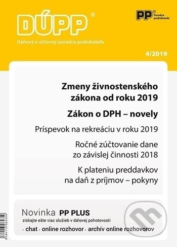 Daňový a účtovný poradca podnikateľa 4/2019 (Zmeny živnostenského zákona od roku 2019)