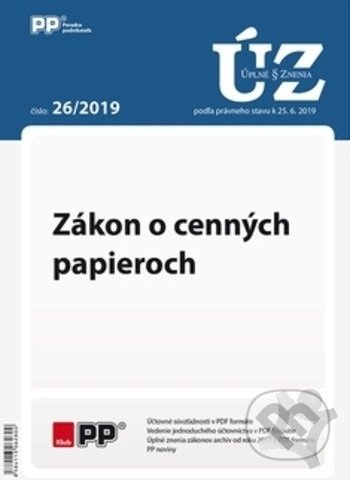 UZZ 26/2019 Zákon o cenných papieroch
