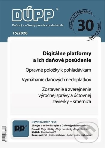 Daňový a účtovný poradca podnikateľa 15/2020 - kolektív autorov