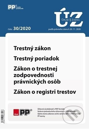 Úplné znenia 30/2020 (Podľa právneho stavu k 20. 11. 2020)