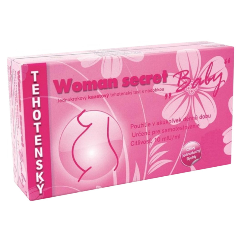 WOMAN SECRET Těhotenský test BABY proužkový 2v1