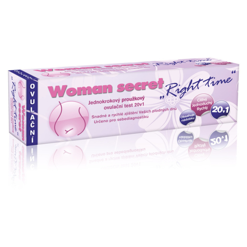 WOMAN SECRET Right Time Ovulační test Right 20 kusů