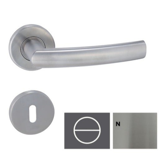 Kování rozetové MP ESSO-R WC BN nerez