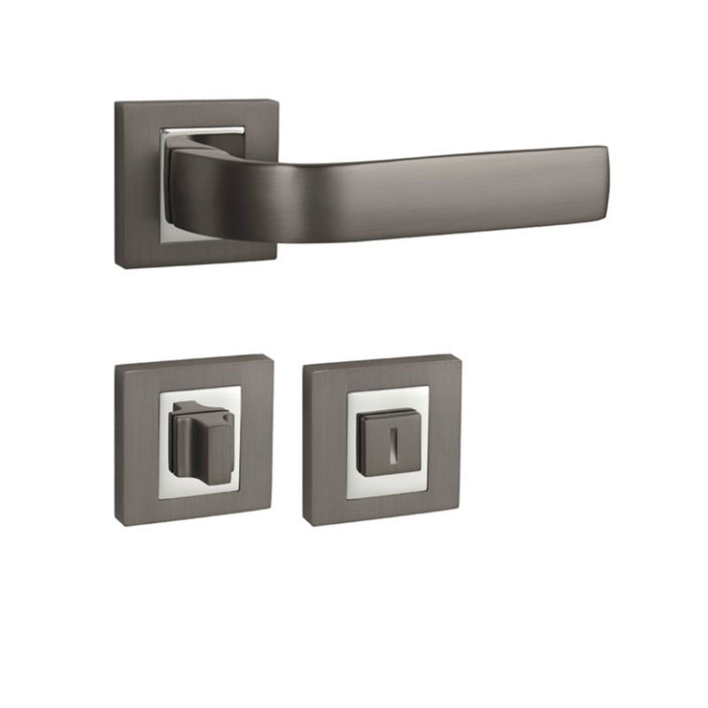 Klika Naturel Cynthia titan hranatá rozeta, WC CYNTHIAHRTWC