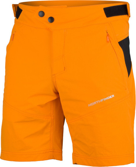 Pánské cyklo kraťasy NORTHFINDER Loke žluté Velikost: 2XL