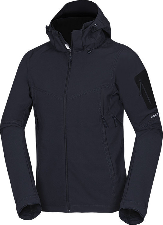 Pánská softshellová bunda NORTHFINDER Abner černá Velikost: 2XL
