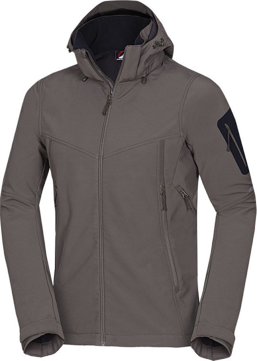 Pánská softshellová bunda NORTHFINDER Abner hnědá Velikost: S