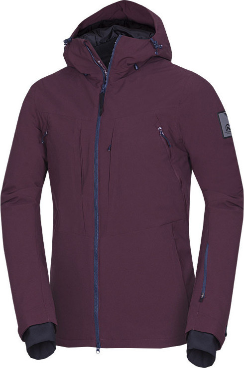 Pánská lyžařská bunda NORTHFINDER Bodie vínová Velikost: 2XL