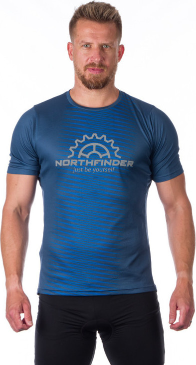 Pánské cyklistické triko NORTHFINDER Jaxxon modré Velikost: 2XL