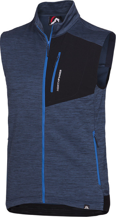 Pánská fleecová vesta NORTHFINDER Guy modrá Velikost: S
