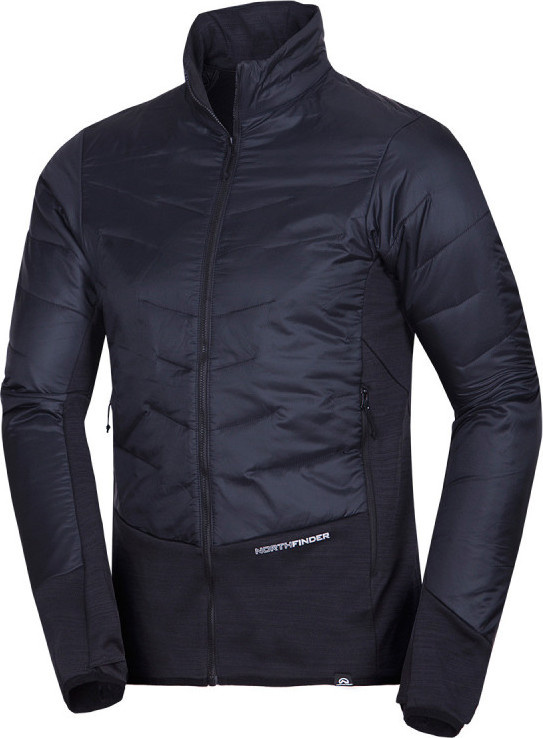 Pánská hybridní mikina NORTHFINDER Eldon černá Velikost: 2XL