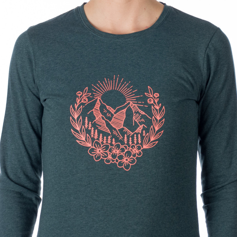 Dámské bavlněné triko NORTHFINDER Dorothea modré Velikost: 2XL