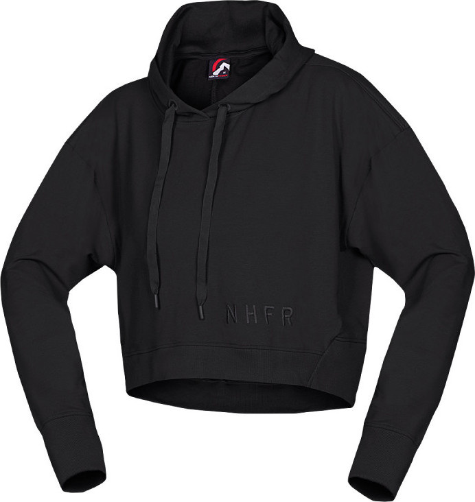 Dámská zkrácená mikina NORTHFINDER Patti černá Velikost: 2XL