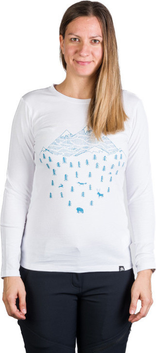 Dámské bavlněné triko NORTHFINDER Deann bílé Velikost: S