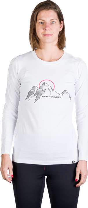 Dámské bavlněné triko NORTHFINDER Shari bílé Velikost: L
