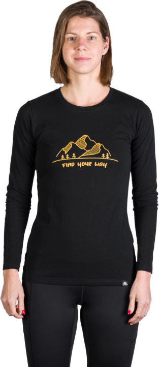 Dámské bavlněné triko NORTHFINDER Sonya černé Velikost: L