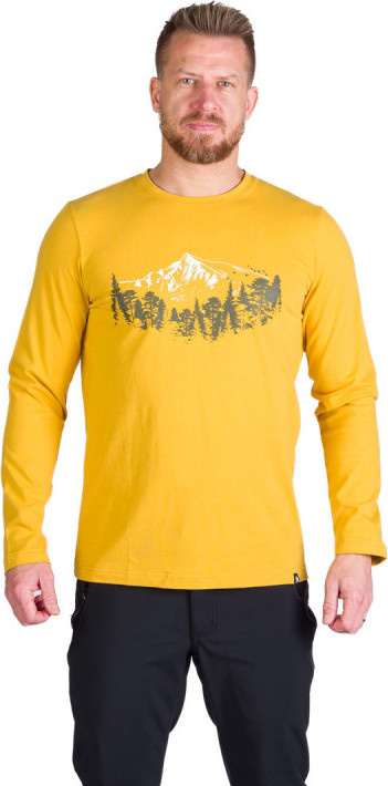 Pánské bavlněné triko NORTHFINDER Stewart žluté Velikost: 2XL