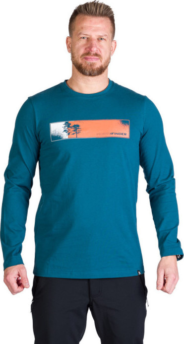 Pánské bavlněné triko NORTHFINDER Rush modré Velikost: 2XL