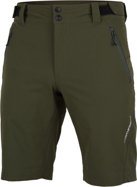 Pánské strečové šortky NORTHFINDER Albrecht zelené Velikost: 2XL