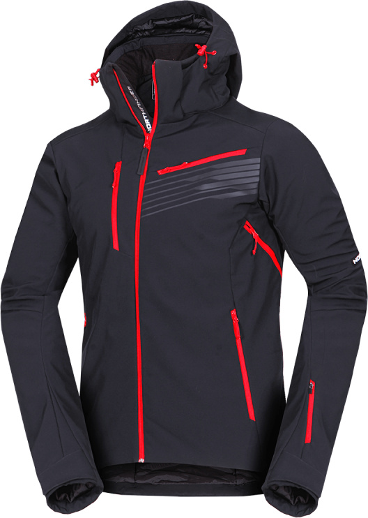 Pánská lyžařská bunda NORTHFINDER Bartalan černá Velikost: 2XL