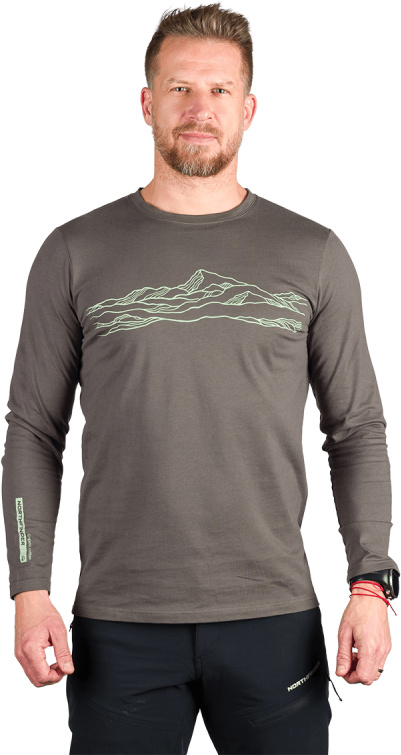 Pánské bavlněné triko NORTHFINDER Bodi zelené Velikost: XL