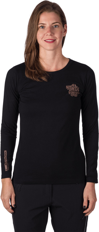 Dámské bavlněné triko NORTHFINDER Hailie černé Velikost: L
