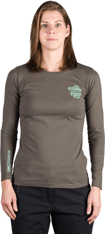 Dámské bavlněné triko NORTHFINDER Hailie zelené Velikost: 2XL