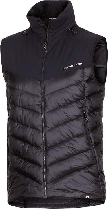 Pánská zateplená vesta NORTHFINDER Jedrick černá Velikost: M
