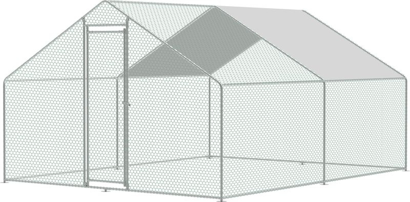 Venkovní výběh Strend Pro pro drůbež, voliéra, klec, se střechou, 3 x 4 x 2 m