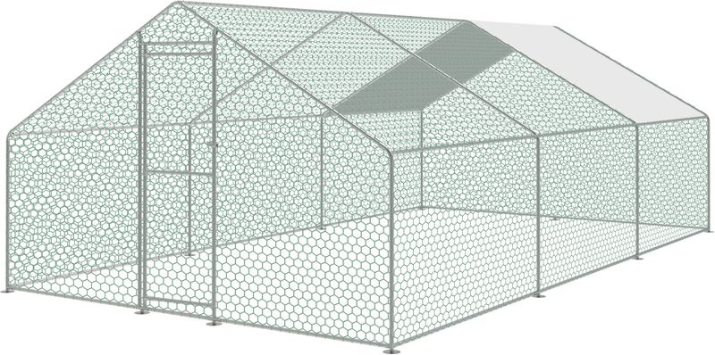Venkovní výběh Strend Pro pro drůbež, voliéra, klec, se střechou, 3 x 6 x 2 m